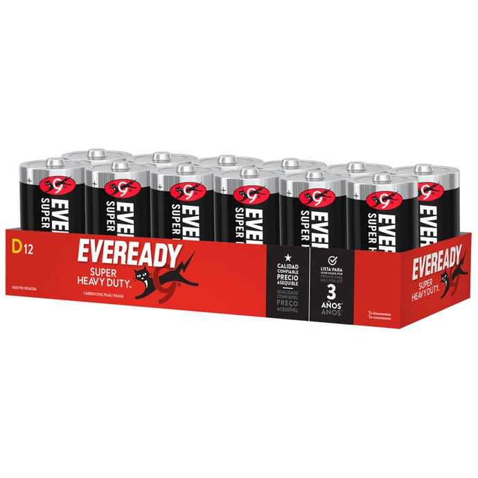 Eveready Pila Grande D X 12. 1 Eveready Pila Grande D X 12.